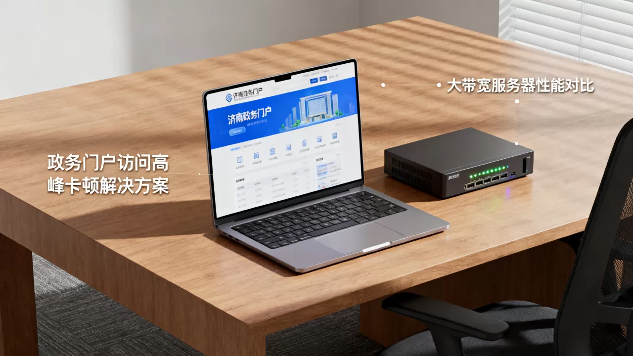 济南政务门户访问高峰卡顿怎么办？,大带宽服务器哪家好？