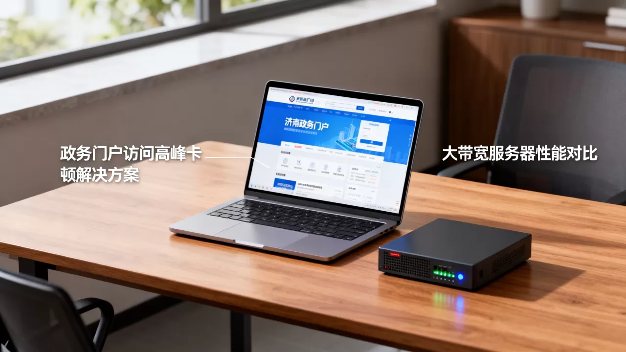 济南政务门户访问高峰卡顿怎么办？,大带宽服务器哪家好？