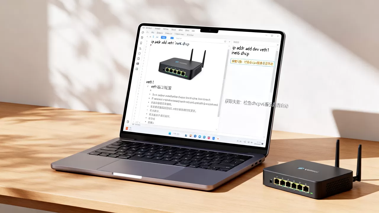 veth1接口用dhcp怎么配置inet6?,获取失败咋办? veth1接口用dhcp怎么配置inet6?,获取失败咋办?