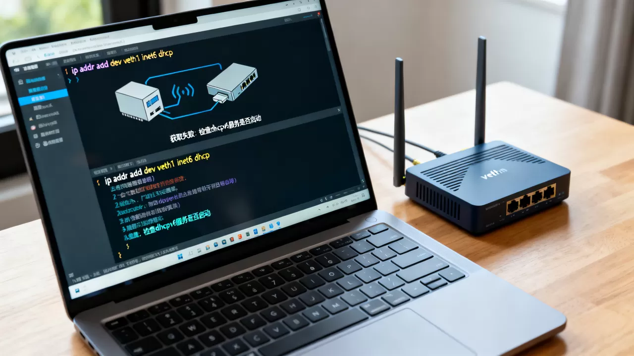 veth1接口用dhcp怎么配置inet6?,获取失败咋办? veth1接口用dhcp怎么配置inet6?,获取失败咋办?