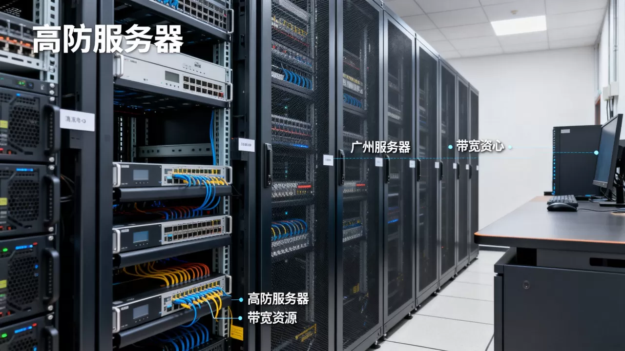 广州高防服务器租用清洗中心哪家好，带宽资源怎么选？