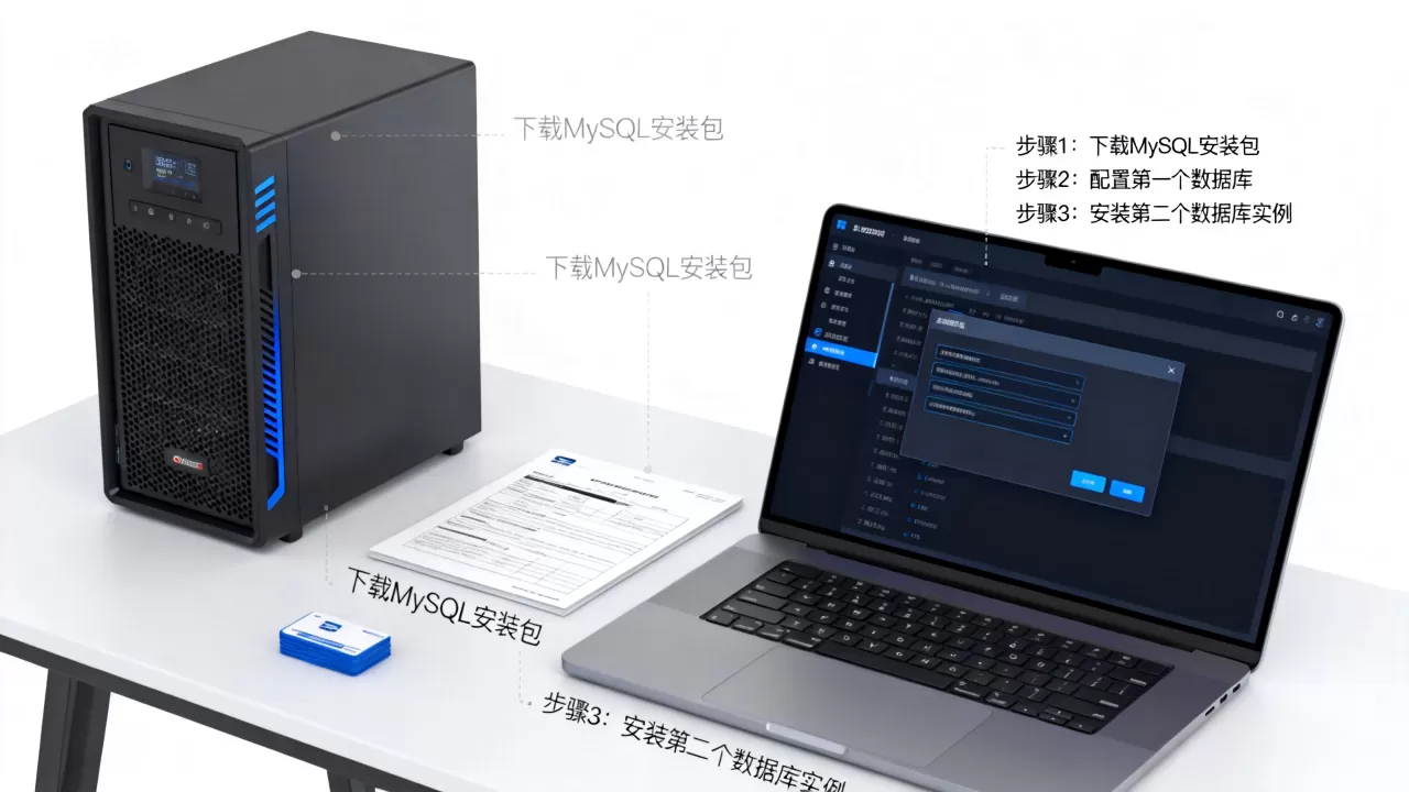 如何在一个服务器上装两个MySQL数据库，详细步骤是什么？