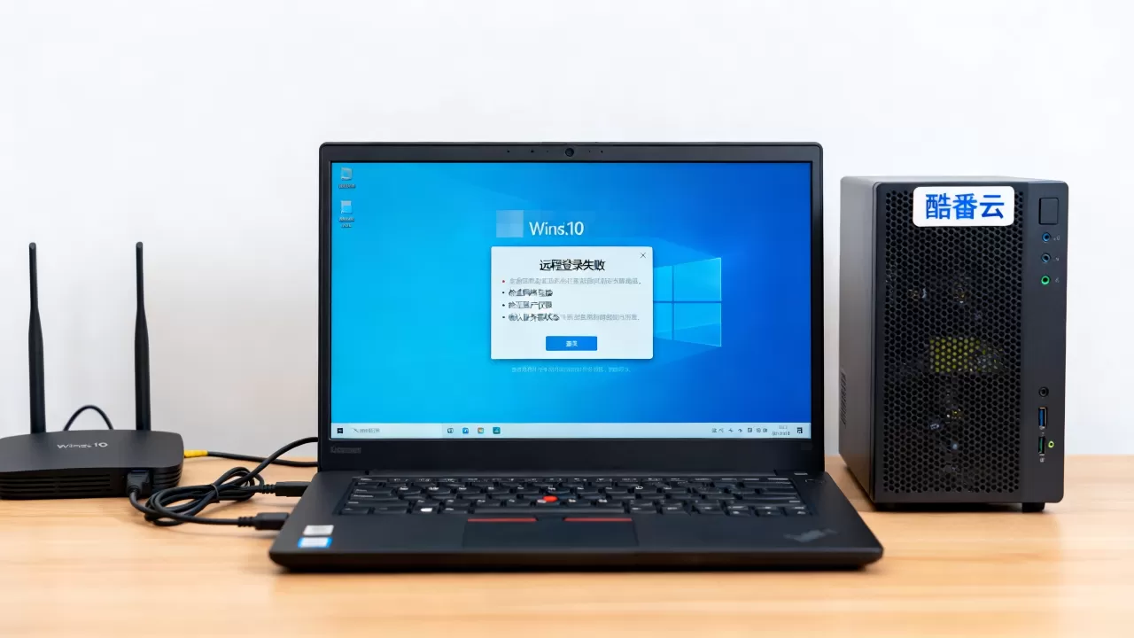 Win10远程登入酷番云服务器失败怎么办,原因是什么? Win10远程登入酷番云服务器失败怎么办,原因是什么?