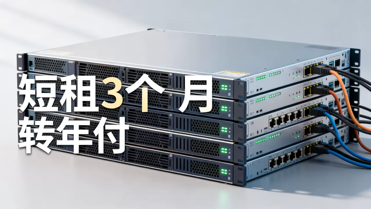 广东服务器租用能不能先短租几个月再转年付