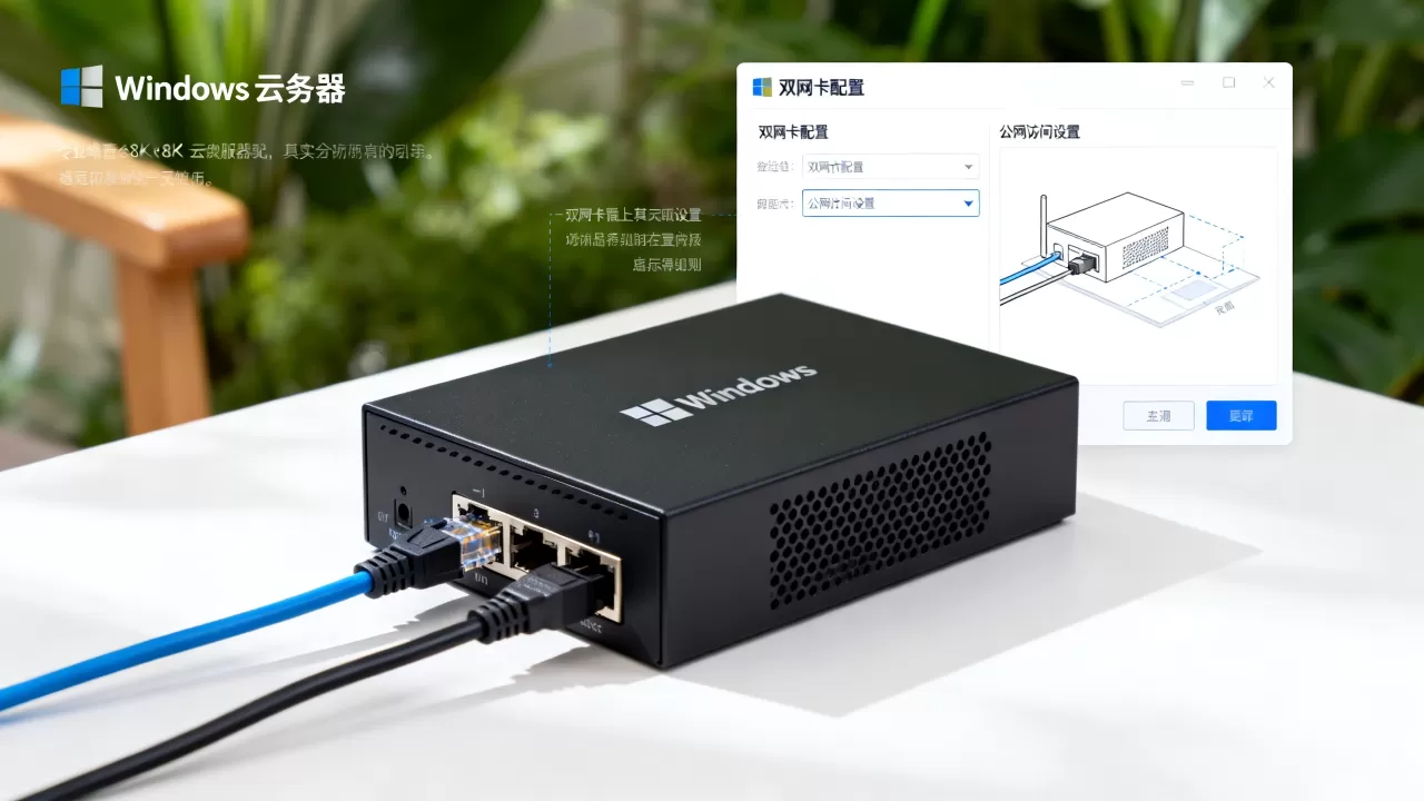 Windows云服务器双网卡配置怎么实现,双网卡公网访问怎么设置 Windows云服务器双网卡配置怎么实现,双网卡公网访问怎么设置