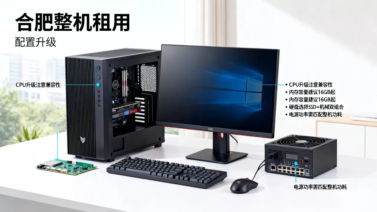 合肥整机租用配置怎么升级，有哪些注意事项？