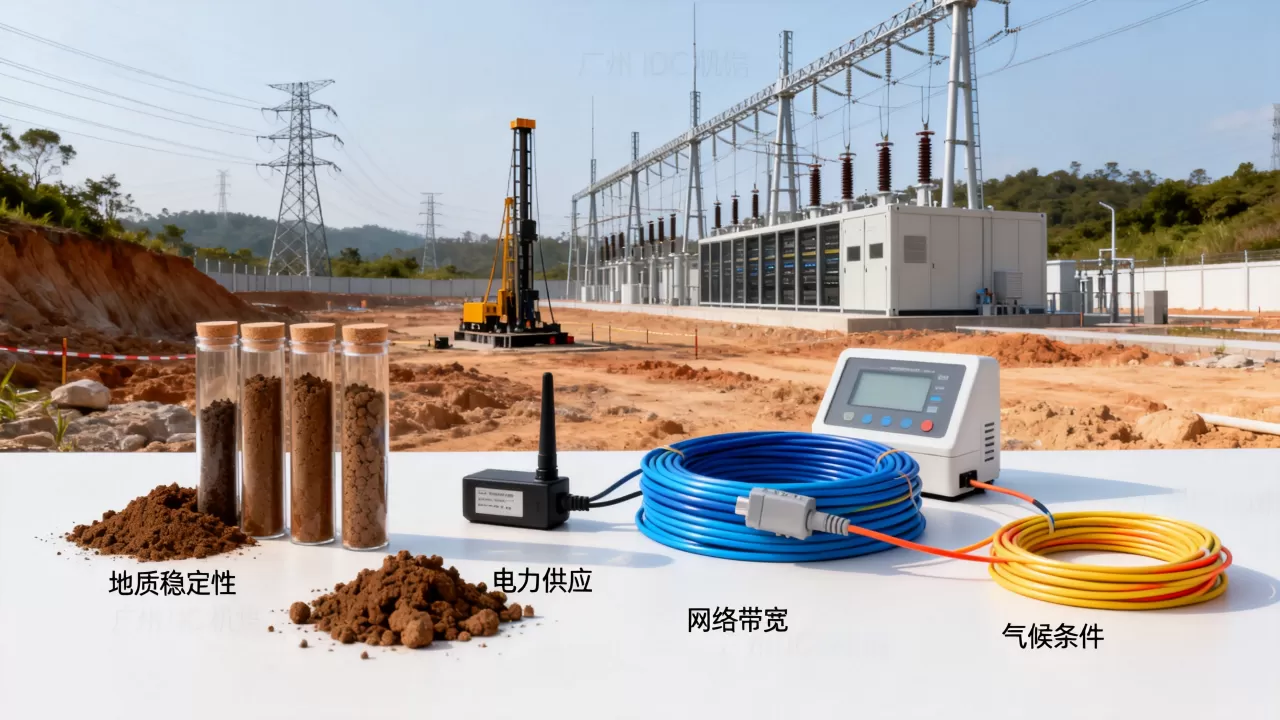 广州IDC机房选址需考虑哪些地理条件？，怎么选？