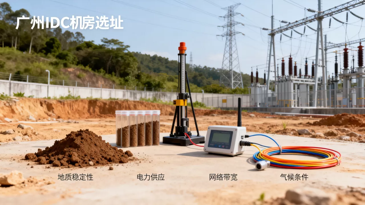 广州IDC机房选址需考虑哪些地理条件？，怎么选？