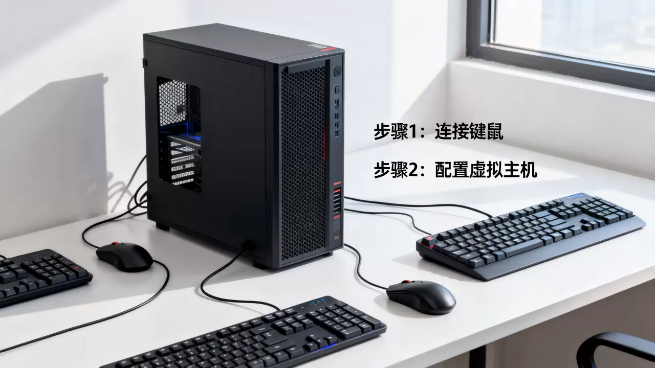 服务器虚拟多主机配多套键鼠怎么设置？，怎么配置