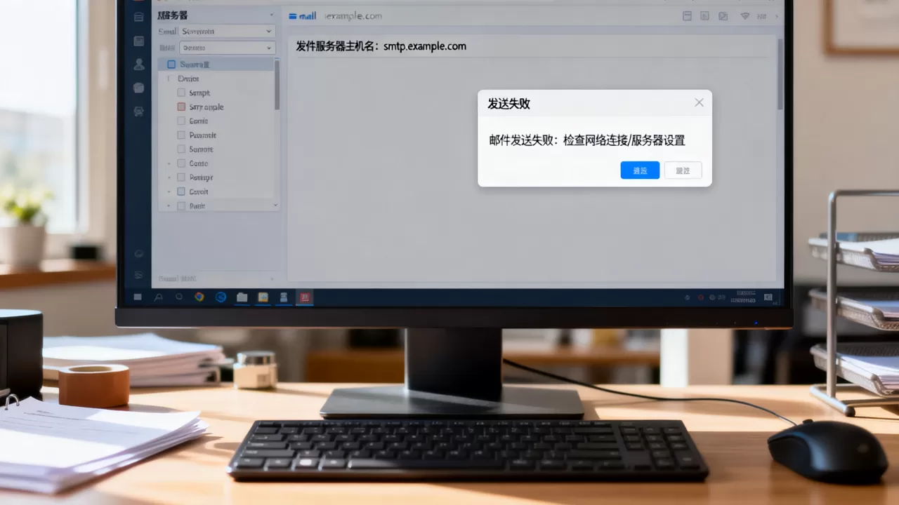 发件服务器主机名怎么填才正确,邮件发送失败怎么解决