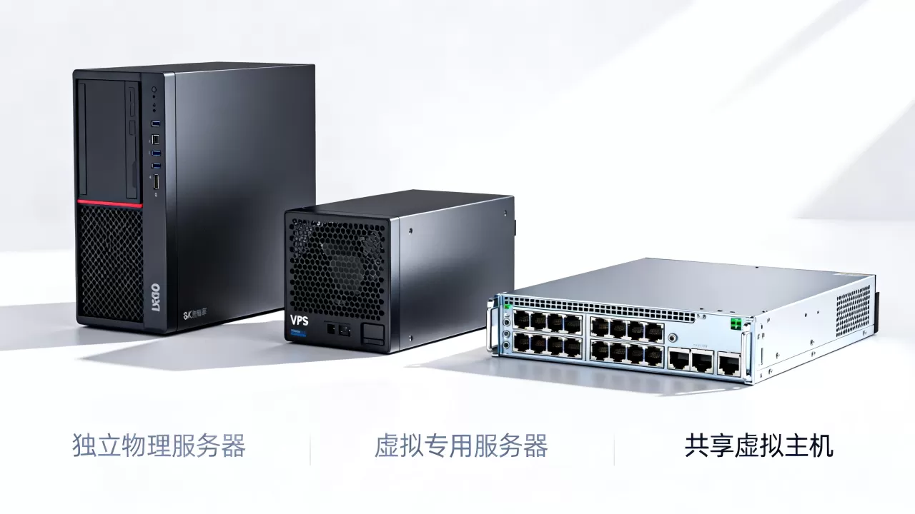 服务器、VPS和虚拟主机有什么区别，如何选择？