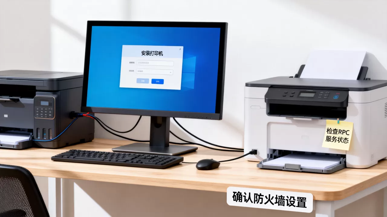 安装打印机时rpc服务器不可用怎么解决，是什么原因？