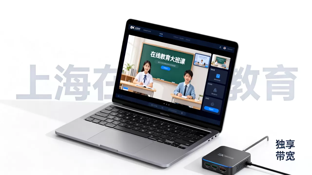 上海在线教育大班课独享带宽选哪个好，多少钱