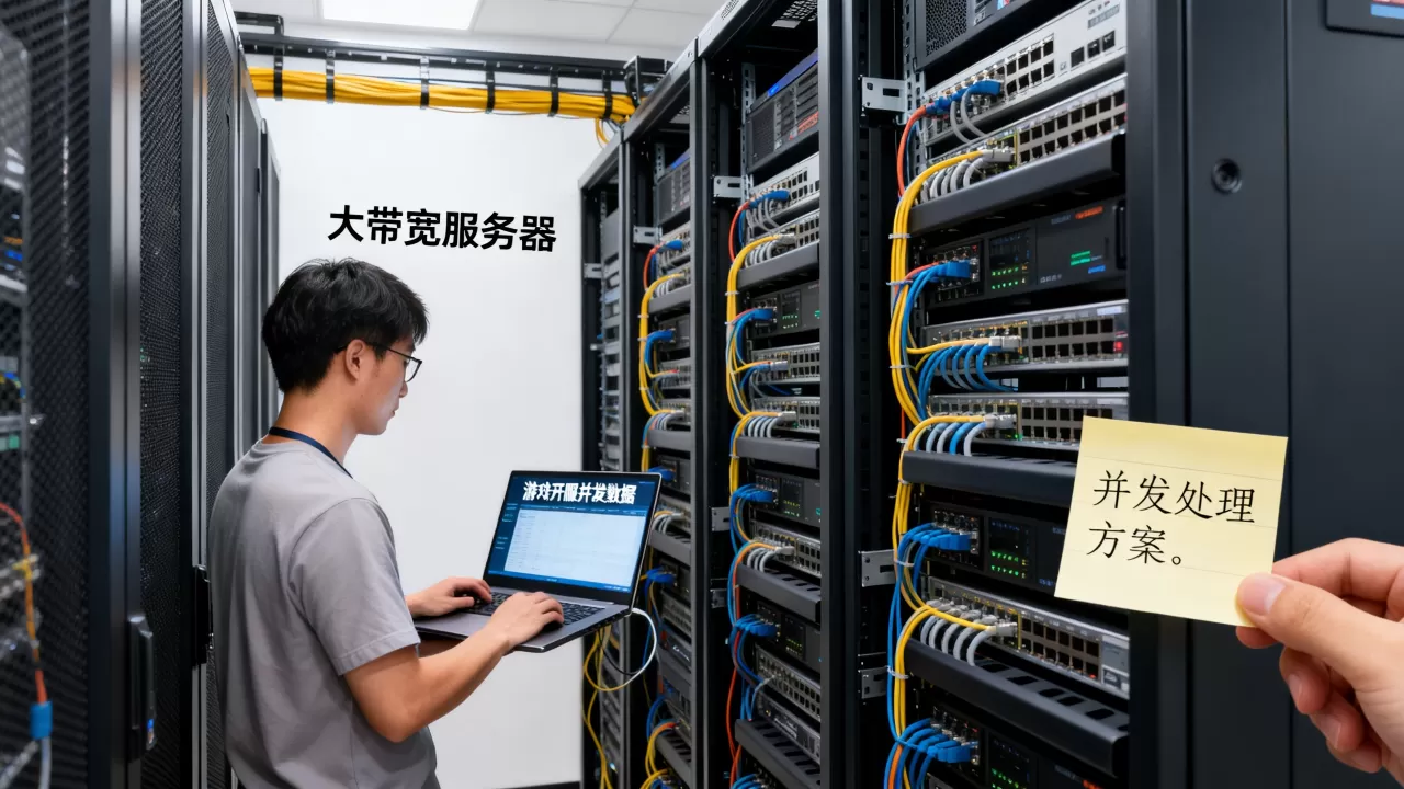 山东游戏开服卡顿，租大带宽服务器能扛并发吗？，怎么解决？