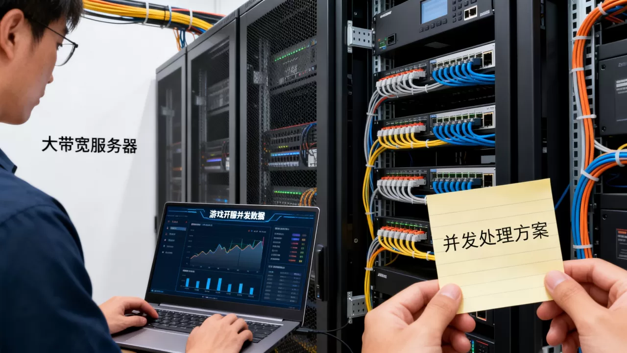 山东游戏开服卡顿，租大带宽服务器能扛并发吗？，怎么解决？