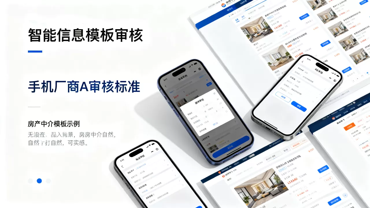 各手机厂商智能信息模板审核差异有哪些？房产中介网站模板