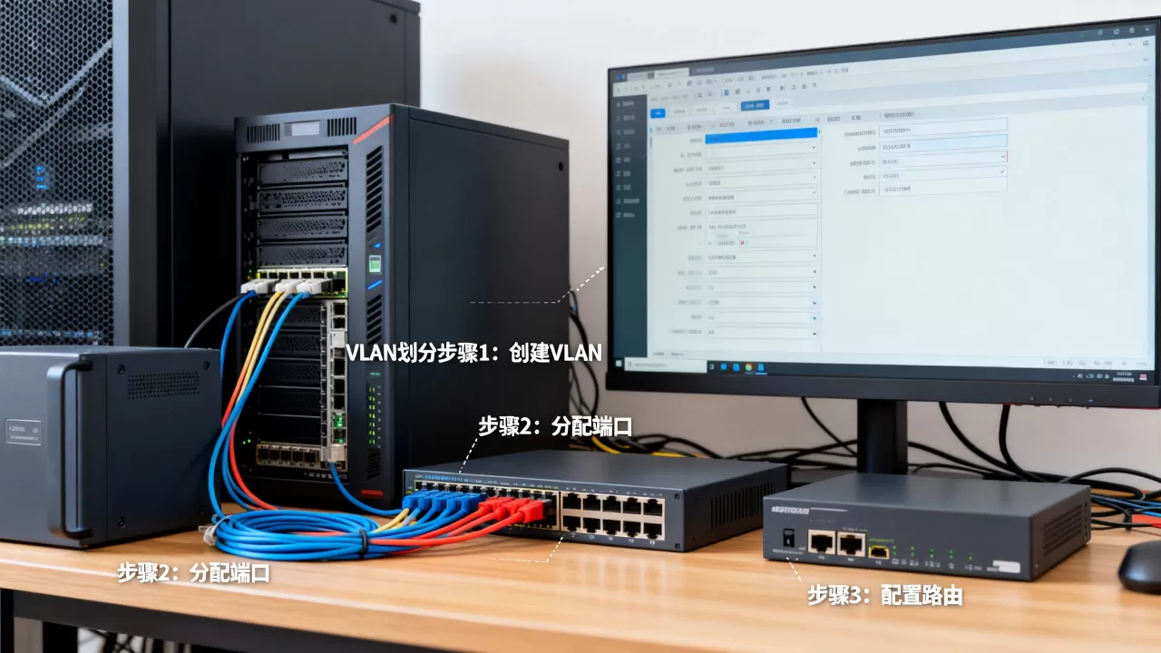服务器VLAN怎么配置，VLAN划分步骤是什么？