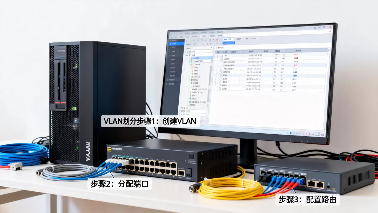 服务器VLAN怎么配置，VLAN划分步骤是什么？
