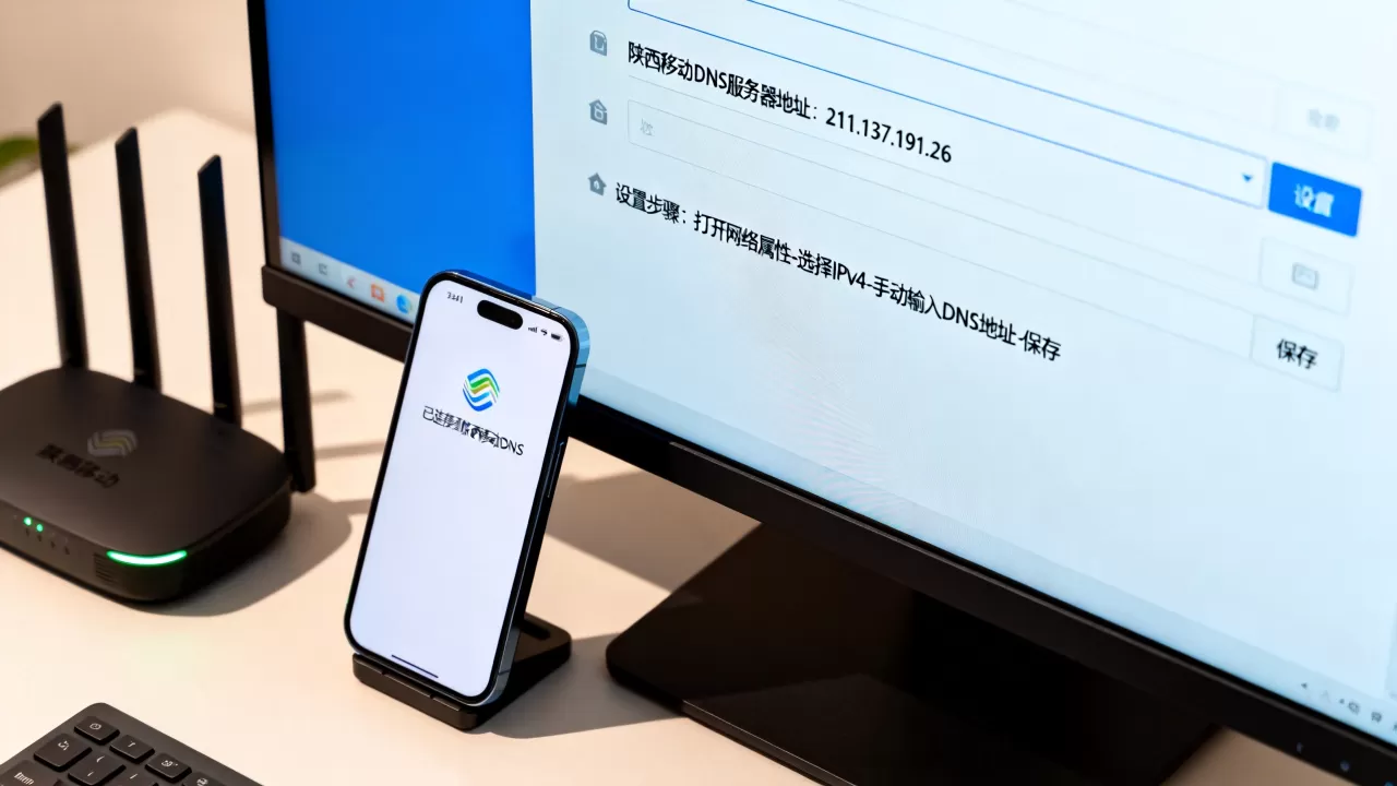 陕西移动DNS服务器地址是什么，怎么设置才能提速？