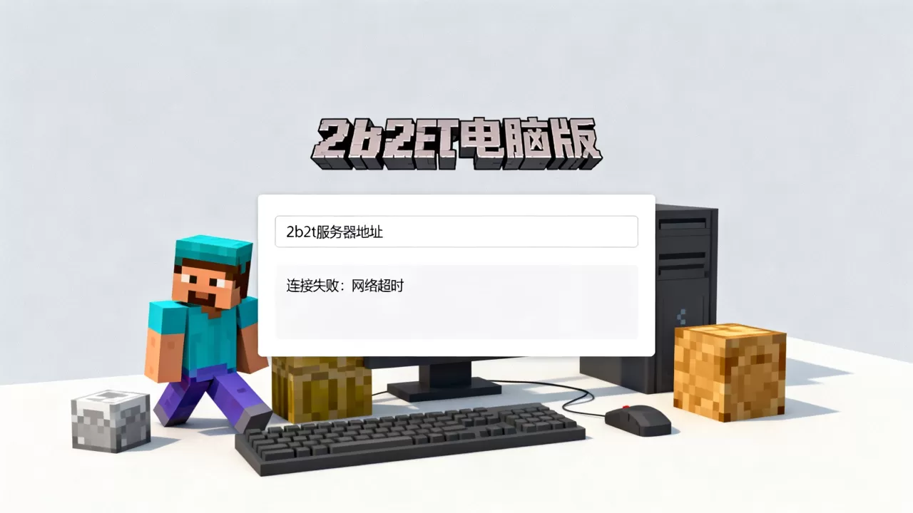我的世界2b2t电脑版怎么进,进不去显示什么原因？