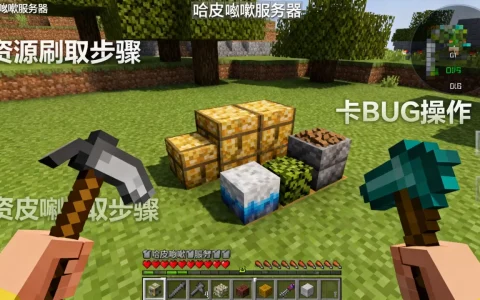 我的世界哈皮咳嗽服务器怎么刷资源BUG，怎么卡BUG