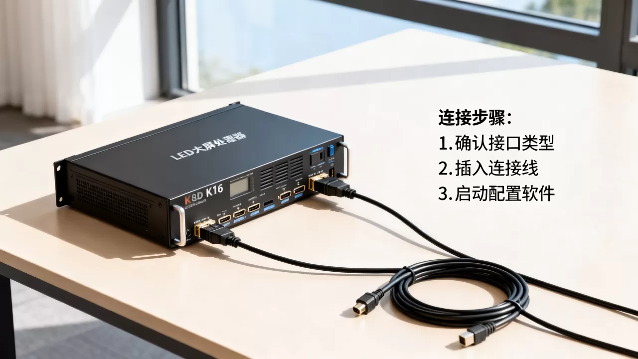 LED大屏K16处理器如何连接服务器,怎么配置 LED大屏K16处理器如何连接服务器,怎么配置
