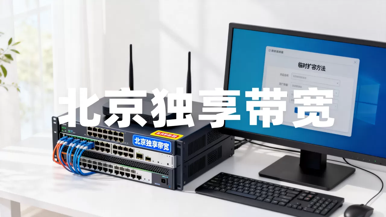 电商大促场景下北京独享带宽怎么临时扩容，有哪些方法？