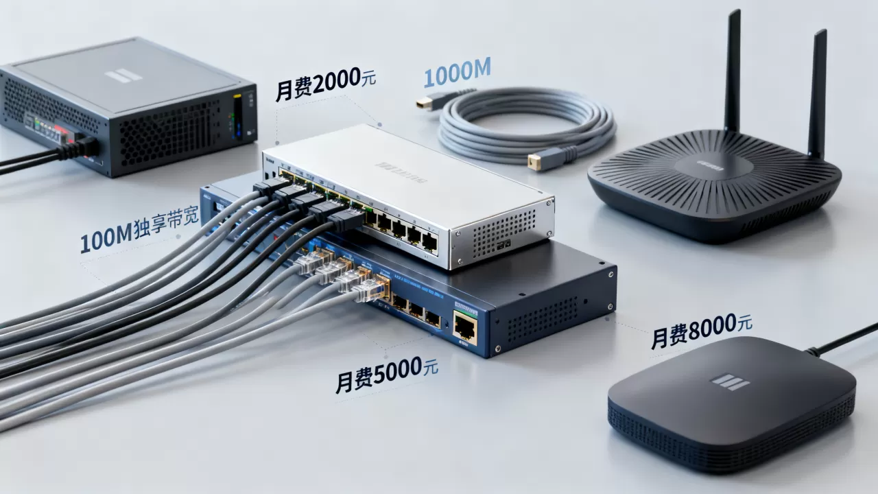 北京独享带宽月租和带宽量级什么关系，多少钱一个月？