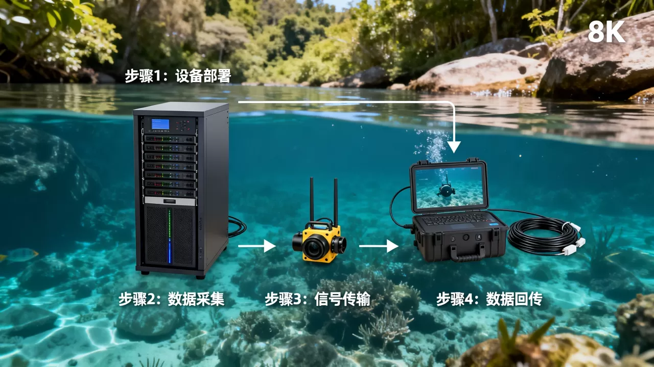 在烟台租大带宽服务器做水下视频回传流程是什么，多少钱