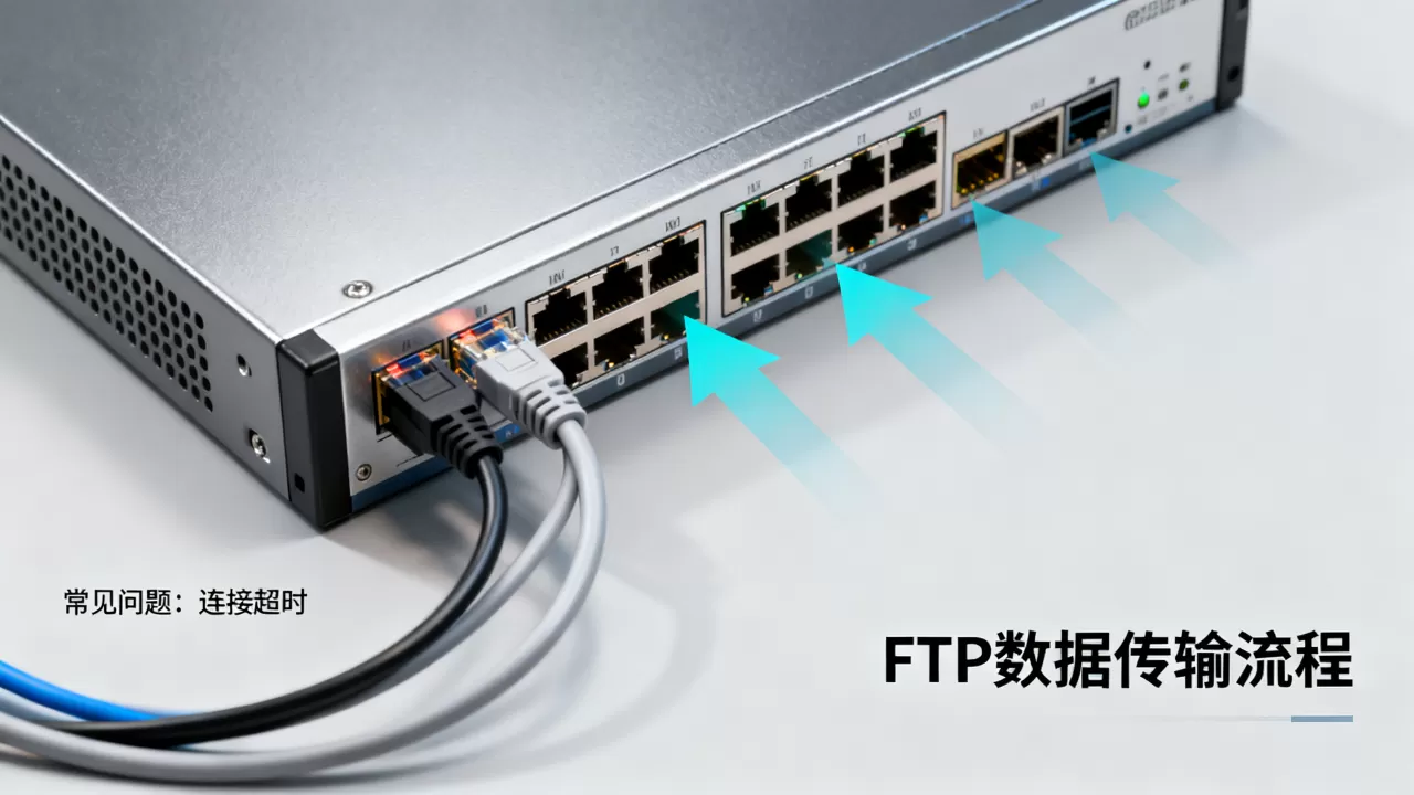 FTP服务器的工作原理是什么，有哪些常见问题？