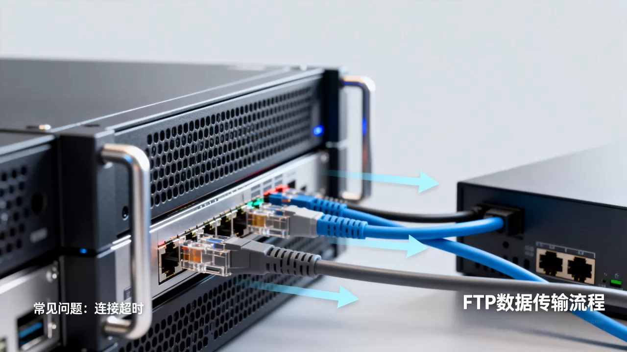 FTP服务器的工作原理是什么，有哪些常见问题？