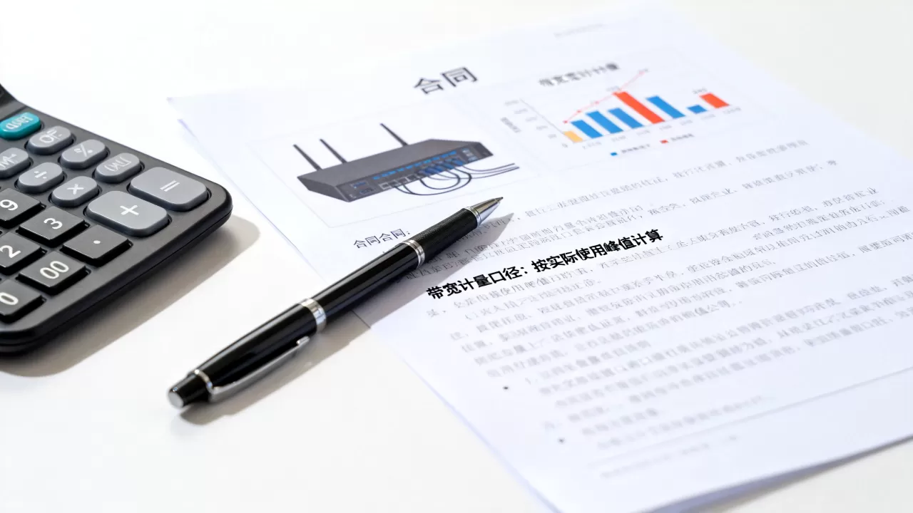 东莞大带宽租用签合同时，带宽计量口径要写明白