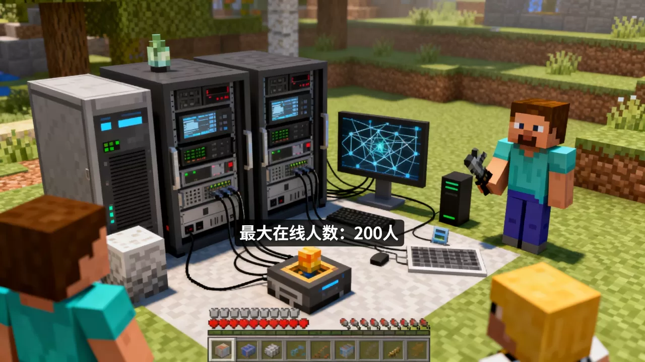 mc一个服务器最多能多少人在线 mc一个服务器最多能多少人在线