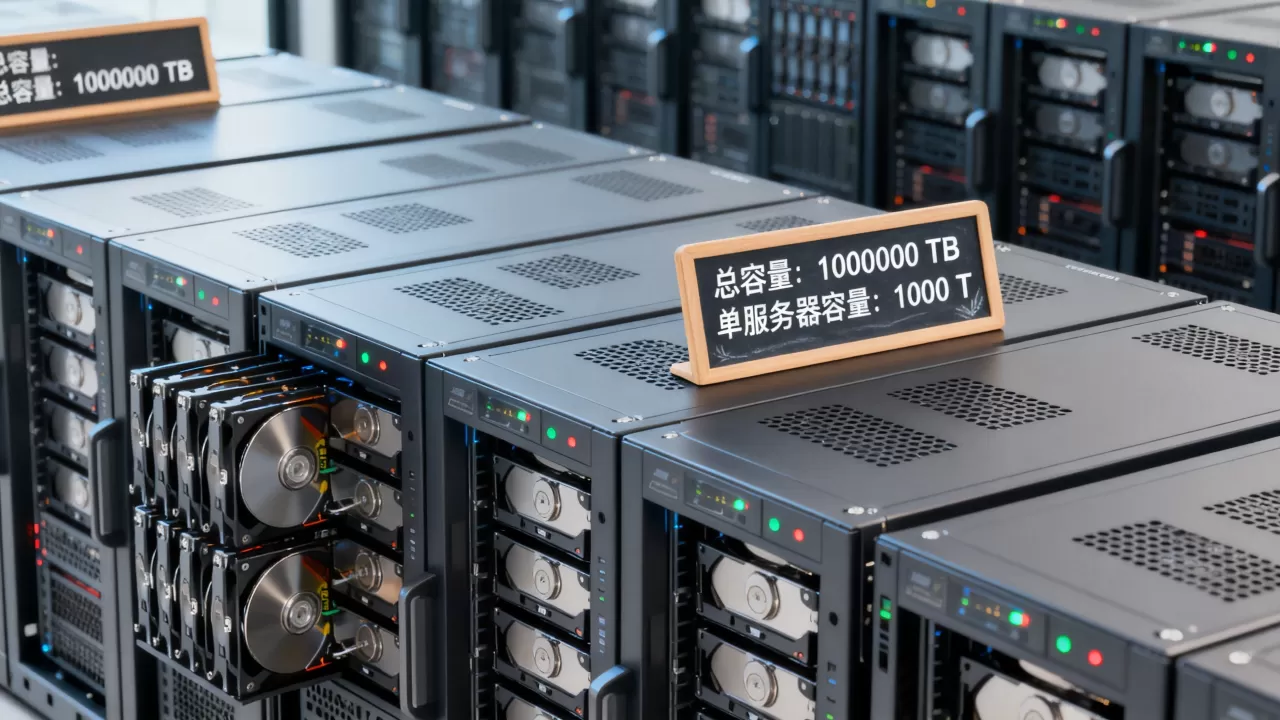 百度网盘的服务器到底有多少T？，总容量是多少TB？