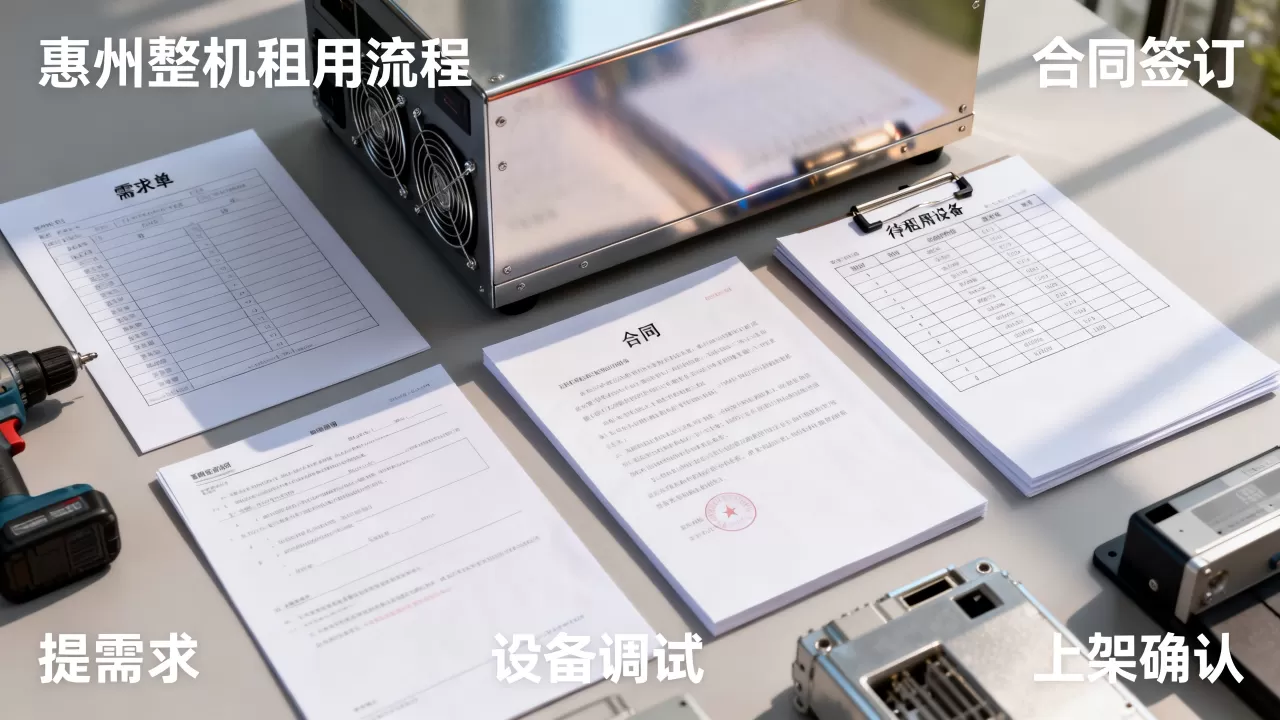 惠州整机租用流程梳理，从提需求到上架要几天？，多少钱
