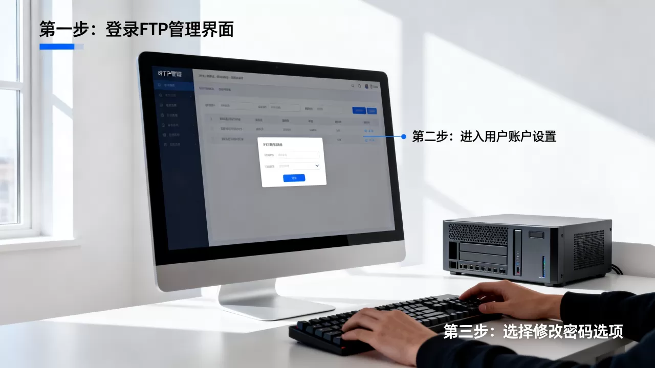 FTP服务器用户密码修改方法是什么，怎么修改