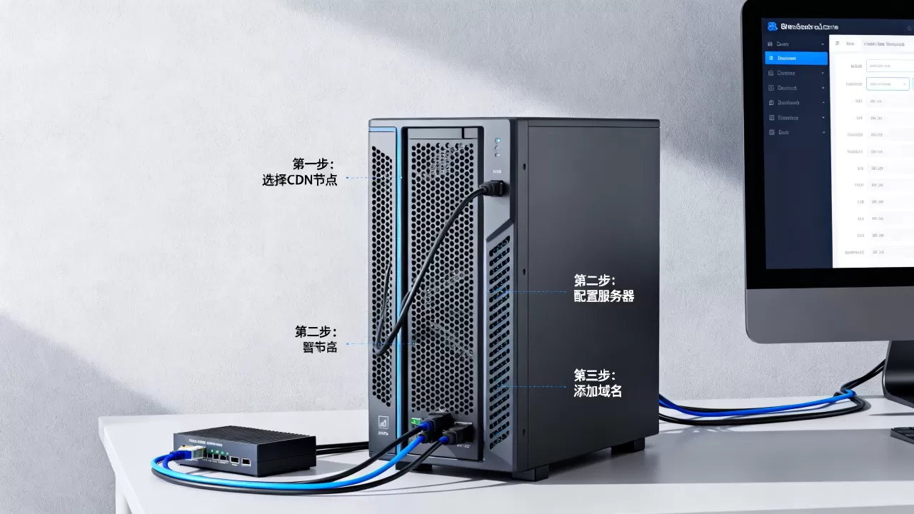 服务器里怎么装CDN节点加速？，怎么添加域名