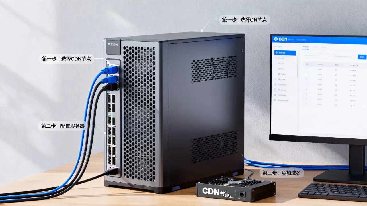 服务器里怎么装CDN节点加速？，怎么添加域名