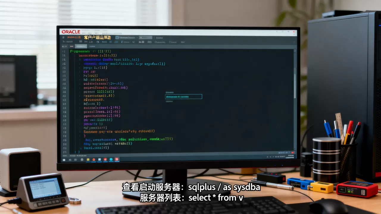 Oracle客户端都启动了哪些服务器，怎么查看？