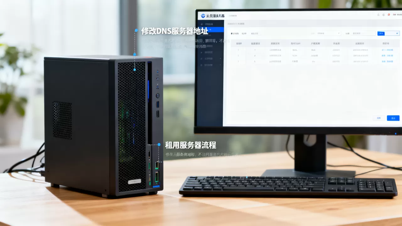怎样修改云服务器的DNS服务器地址？，服务器怎样租用