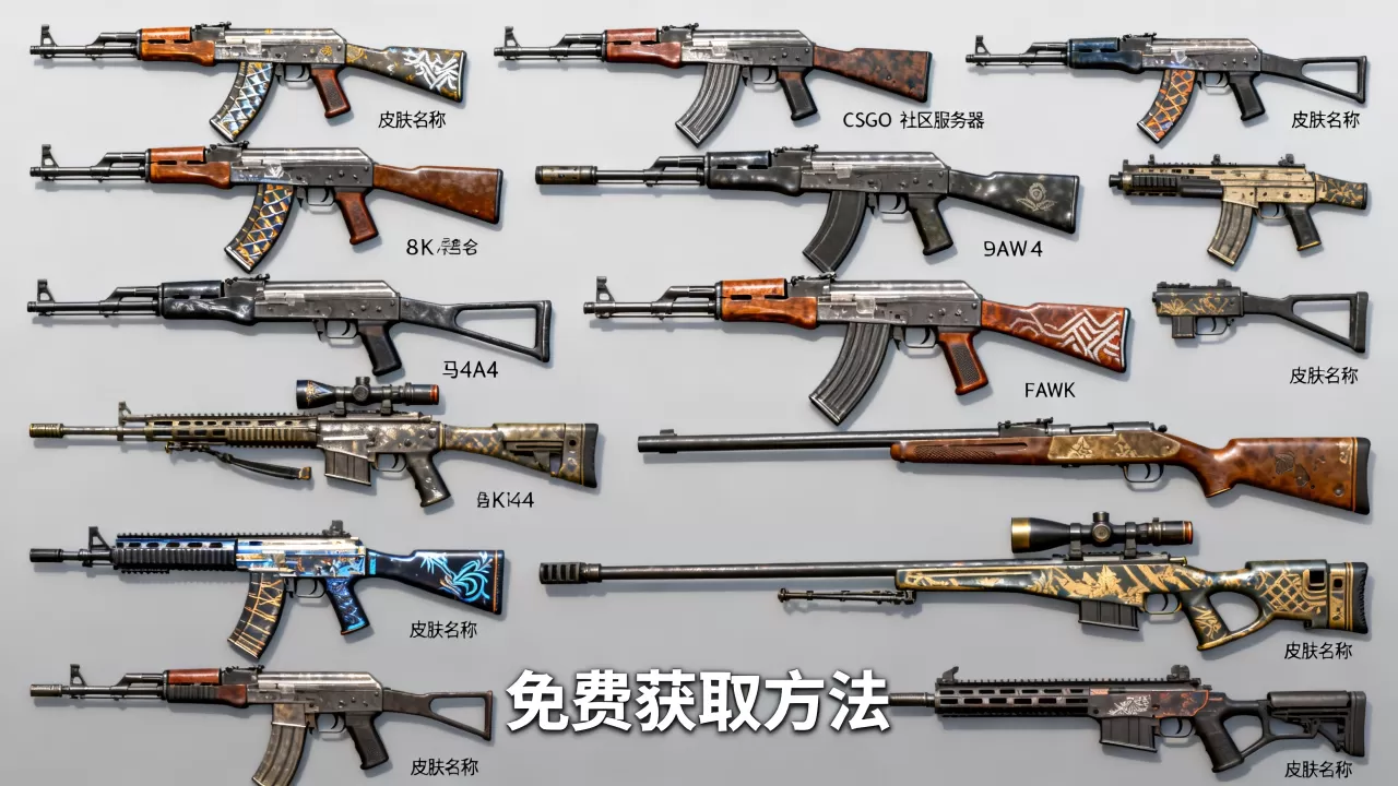 CSGO社区服务器全皮肤都有哪些，怎么免费获取？