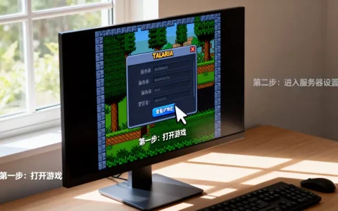 电脑版泰拉瑞亚怎么看服务器IP地址？，怎么查