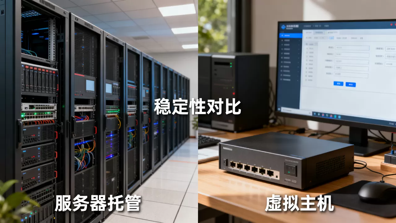服务器托管和虚拟主机有何区别，哪个更稳定？