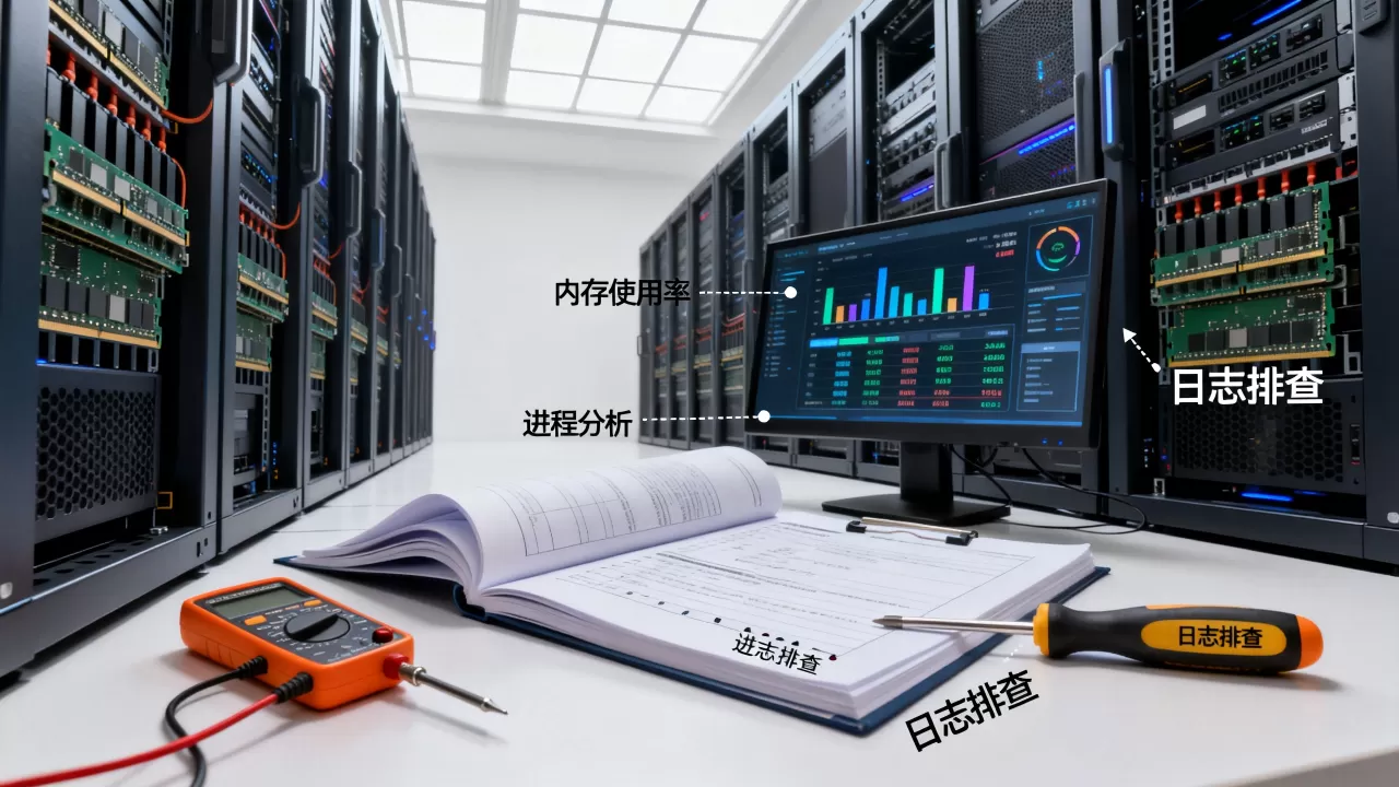 服务器端内存不足如何快速排查，常见原因有哪些？