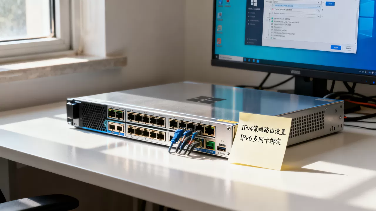 如何手动为多网卡Windows云服务器配置IPv4和IPv6策略路由?, 配置步骤 如何手动为多网卡Windows云服务器配置IPv4和IPv6策略路由?, 配置步骤