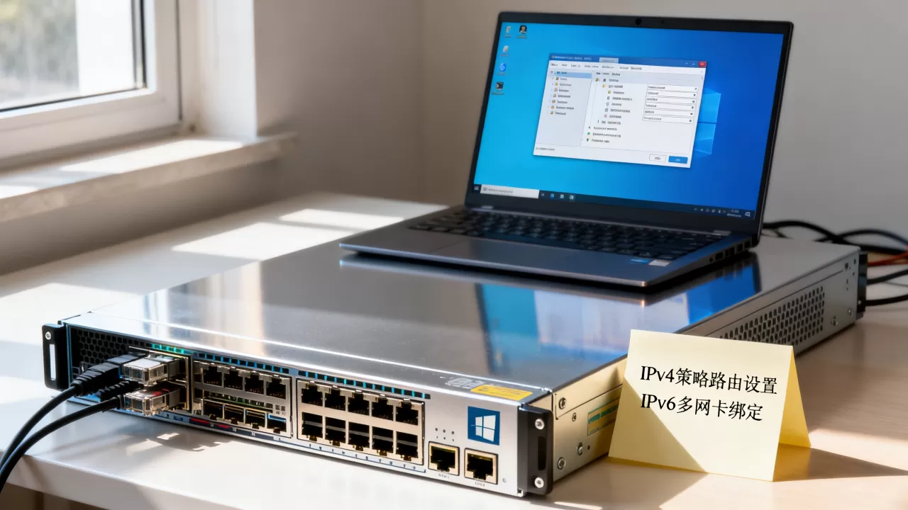 如何手动为多网卡Windows云服务器配置IPv4和IPv6策略路由?, 配置步骤 如何手动为多网卡Windows云服务器配置IPv4和IPv6策略路由?, 配置步骤