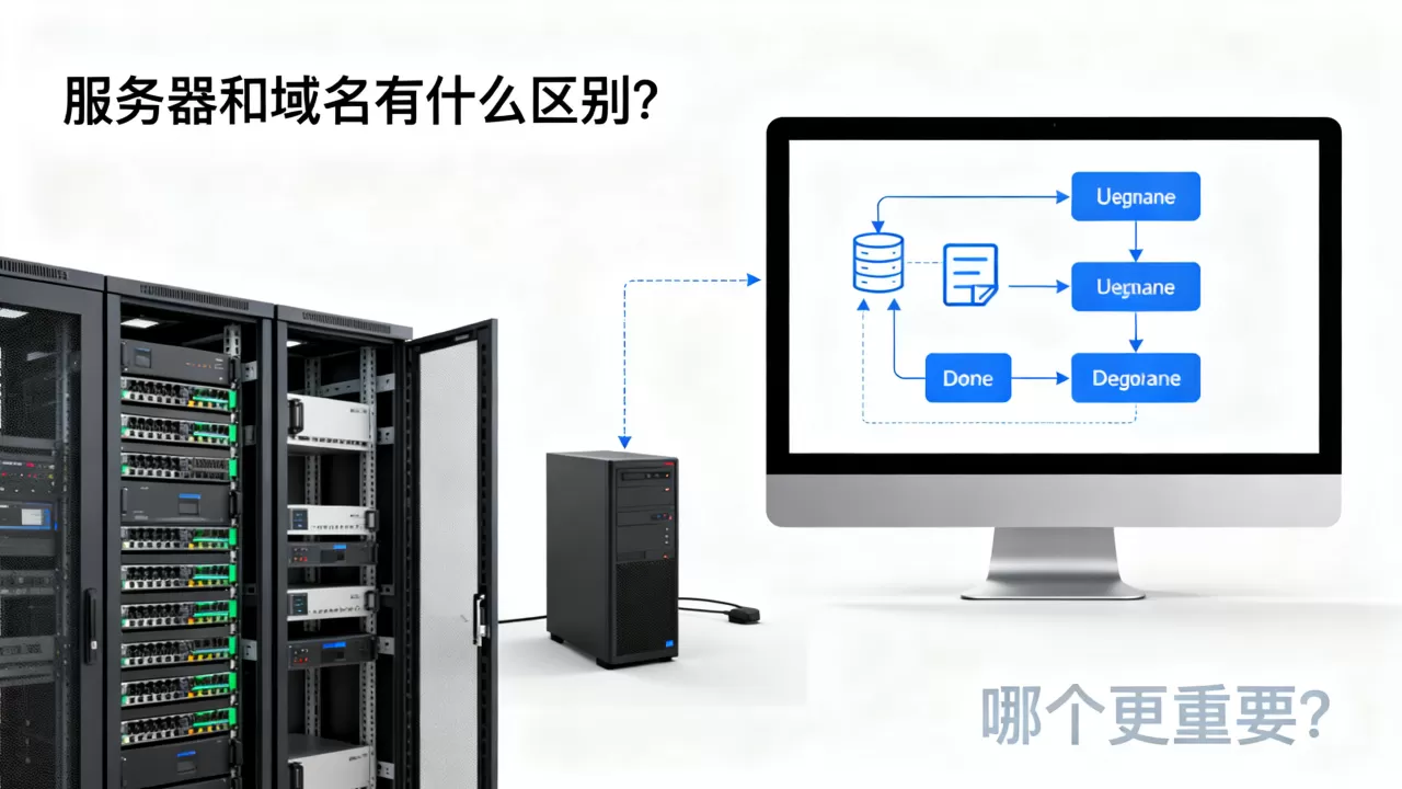 服务器和域名到底有什么区别，哪个更重要？
