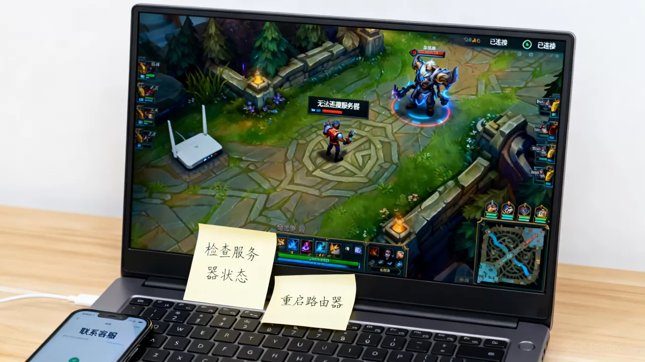 lol有网却连不上服务器是怎么回事，怎么办？