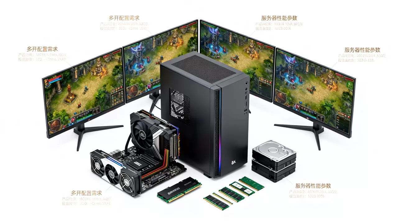 服务器主机能多开多少个地下城？，多开地下城需要什么配置