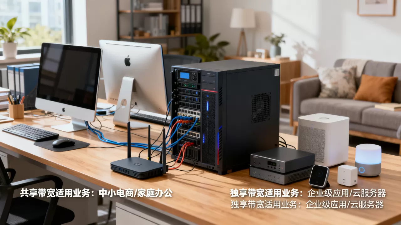 哪些业务适合贵阳共享带宽-哪些要用独享